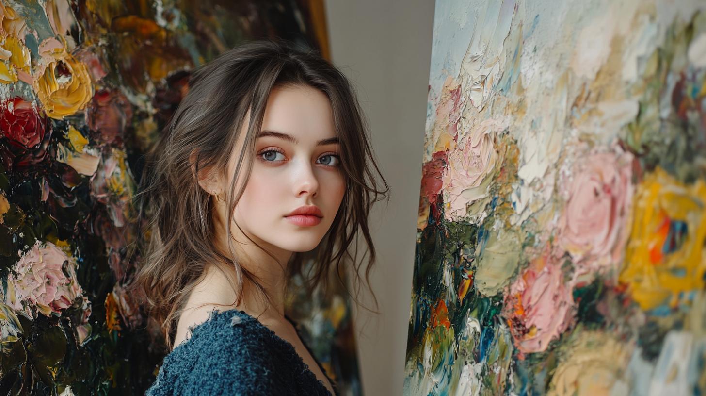 Картина с лаком и без